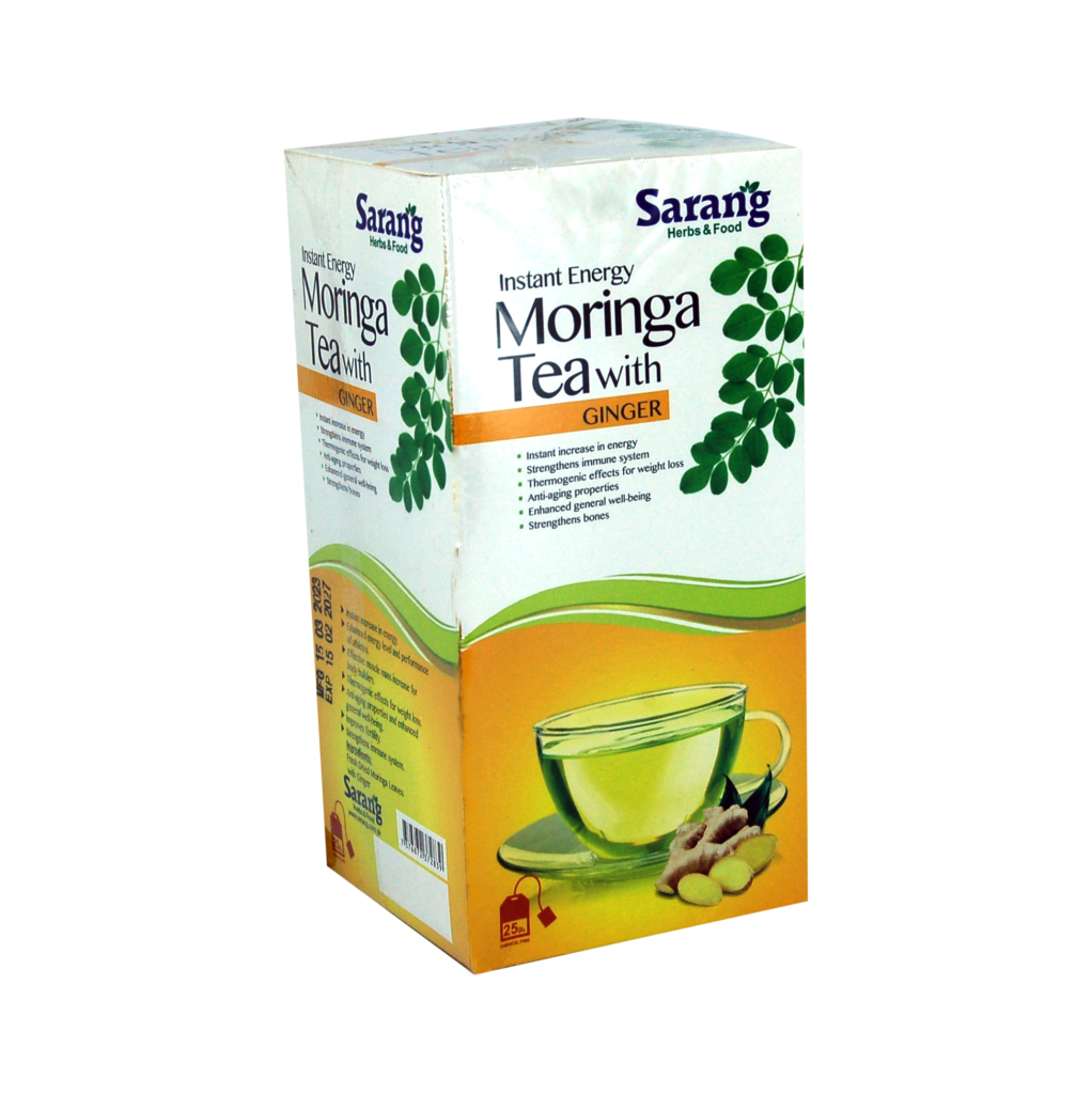 Moringa Tea bags with Dried Ginger Sarang