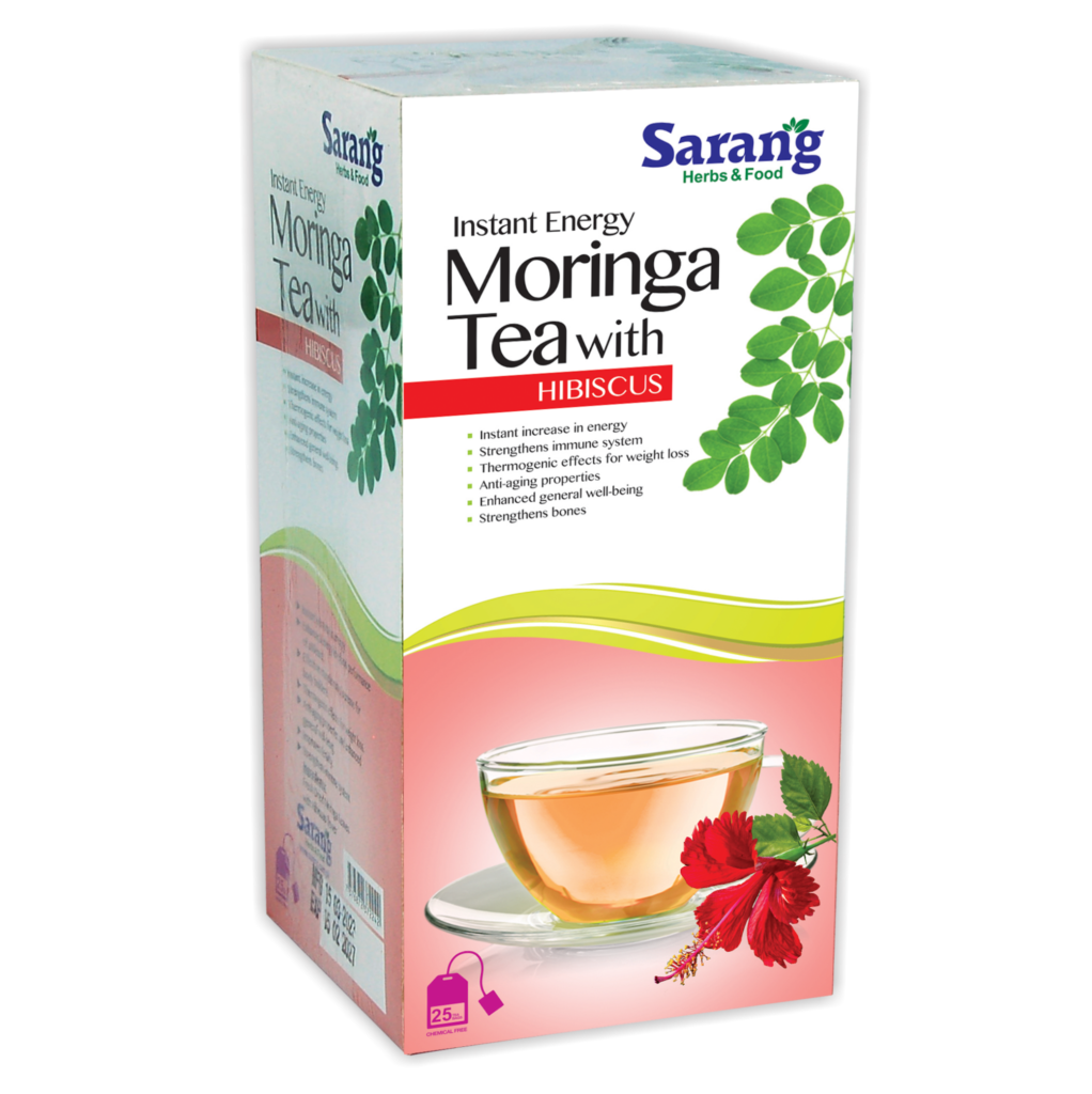 Moringa Tea With Hibiscus Flowers Sarang Moringa Tea With Hibiscus Flowers Sarang
